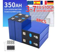 Nuovo 8PCS 3.2V 350AH Lifepo4 Batteria Grado A FAI DA TE 12V 24V 48V Ricaricabile Al Litio Ferro Fosfato Cellulare Per Golf Cart Barca Tax-Free Grade A 320AH-8PCS