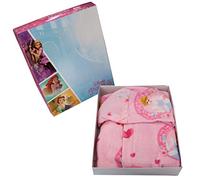 Nuovo Accappatoio con Cappuccio Originale Disney Principesse Princess anni 2 3 4 5 6 7 100% Spugna di Puro Cotone Velour Bimba Bambina (6/7 anni)