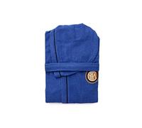 NUOVO ACCAPPATOIO CON CAPPUCCIO UFFICIALE FC INTER TG S M L XL XXL NERO AZZURRO 100% MICRO SPUGNA PURO COTONE UOMO (M - 46 / 48)