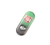 Nuovo accendino butano con contenitore trasparente a forma di cuore, accendino butano a doppia fiamma, accendino torcia jet / accendino fiamma morbida, accendino jet flame commutabile regalo carburant