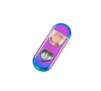 Nuovo Accendino butano con Contenitore Trasparente a Forma di Cuore, Accendino butano a Doppia Fiamma, Accendino Torcia Jet/Accendino Fiamma Morbida, Accendino Jet Flame commutabile Regalo carburant