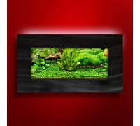 Nuovo Acquario Da Muro Aussie 2 Galloni | Arte Salvaspazio | Luce LED 4.5" Slim