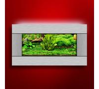 Nuovo Acquario Da Muro Aussie 2 Galloni | Arte Salvaspazio | Luce LED 4.5" Slim