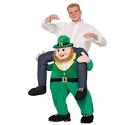 Nuovo Adulti Leprechaun Irlandese Ride On Porta Costume da Uomo Vestito
