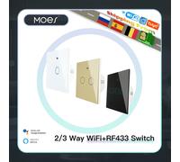 NUOVO Aggiornato WiFi Smart RF433 Touch Switch 2/3 Vie Smart Life/Tuya App di Controllo, Alexa Google Home Controllo Vocale 1/2/3 Gang