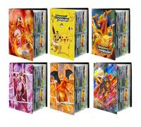 Nuovo album per carte Pokémon, con pagine contenitive per Charizard, Pikachu, Mewtwo, Mew, raccoglitore espandibile e taccuino per collezione di carte Pokémon fino a 240 carte C,A,B,D,E,F,540 pezzi-18