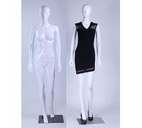 Nuovo Alta qualità donna maschile femminile bella astratta manichino bianco a forma di naso e bocca (donna LF1-B bianco lucido)
