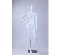 Nuovo Alta qualità donna maschile maschile bella astratto bianco manichino a forma di naso e bocca (donna LF2-B bianco lucido)