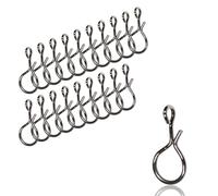 NUOVO AMZfishing® 20 o 40 pezzi di connettori rapidi per mosche | Snap per pesca a mosca | Snap fly per pesca alla trota | Connettori per mosche | Pesca a mosca | Connettore fly (40, c: #M)