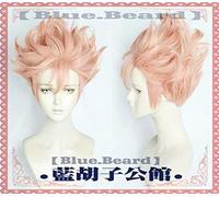 Nuovo Anime ID: INVADED The Detectives United Kaeru Cosplay Parrucca Narihisago Akihito Parrucca Capelli Corti Rosa Costume Cosplay Puntelli B