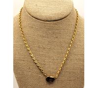 Nuovo Anne Klein Vecchia Serie Color Oro Lucidato Ovale Forma Pendente 17 "