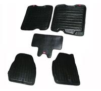 Nuovo Anteriore & Posteriore Carpet Pavimento Tappetini Set Nero Per Ford Figo