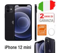 NUOVO Apple iPhone 12 mini - 128GB - Nero (Sbloccato) ✔️Nuovo ✔️Garanzia 24 MESI
