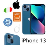 NUOVO Apple iPhone 13 - 128GB - Blu (Sbloccato) Garanzia 24 MESI Originale