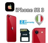 NUOVO Apple iPhone SE 3a Gen. Nero Bianco Rosso - 64GB (Sbloccato) Originale
