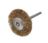 Nuovo arrivo 10 x spazzole rotonde in filo di ottone, spazzole a disco, spazzole a vaso, compatibili con Dremel, 25 mm