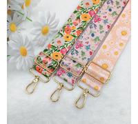 Nuovo arrivo Cinturino per borsa con stampa floreale colorata da 3,8 cm, accessorio regolabile per sostituzione, ciondolo per borsa, accessori per insegnanti, regali per festival, laurea, apprezzament