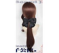 Nuovo arrivo Fate Grand Order Da Vinci FGO Caster Lily Cosplay Parrucca Fate Stay Night Saber Lily Parrucca di capelli rosso brunastro + Parrucca gratuita Cap parrucca con bowknot