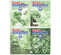 NUOVO Art of Problem Solving: Beast Academy Grade 3 Practice Workbook Set (4 libri): Practice 3A, 3B, 3C, 3D