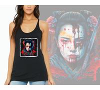 Nuovo Art Society Donna Geisha Warrior Vol. 1 Nero Canotta Racerback Top