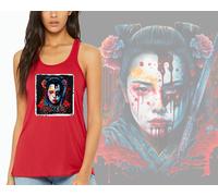 Nuovo Art Society Donna Geisha Warrior Vol. 1 Rosso Canotta Racerback Top