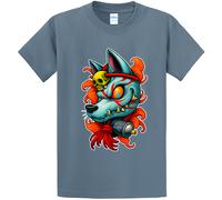 Nuovo Art Society Tatuaggio Flash Vol. 6 Blu Pietra T-Shirt SM-4XL