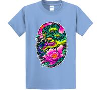 Nuovo Art Society Tatuaggio Flash Vol. 8 Azzurro Maglietta SM-6XLARGE Made IN Ua