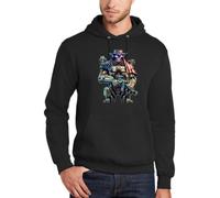 Nuovo Art Society UNCLE SAM 2.0 NERO Pullover Hoodie SMALL-3XLARGE LIMITATO