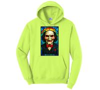 Nuovo Art Society Vetrata Colorata Jigsaw Giallo Fluo Felpa SM-4XLARGE Made IN