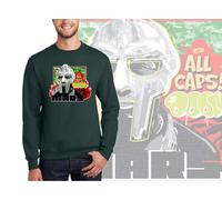 Nuovo Art Society X Mars X Mf Doom Verde Crew Maglione SM-3XLARGE Limitata