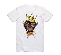 Nuovo Art Society X Retro Kings Il Re Pazzo T Shirt Piccolo-3XL Grande Limitato