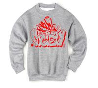 Nuovo Art Society X Retro Kings SLISKY GRAFFITI Maglione Grigio Small-3Xlarge