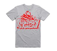 NUOVO Art Society x Retro Kings SLYSKI GRAFFITI t-Shirt grigio SMALL-3XLARGE