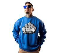 Nuovo Arte Society X Simon Dee Volume 2 Blu Reale Girocollo Felpa SM-4XL IN USA