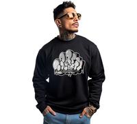 Nuovo Arte Society X Simon Dee Volume 2 Nero Girocollo Maglione SM-4XLARGE IN Ua