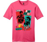 Nuovo Arte Society X Swod Jaa Icon 80s Neon Rosa Maglietta SM-4XL Made IN USA