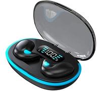 Nuovo auricolare wireless invisibile per il sonno IPX5 impermeabile, cuffie Bluetooth 5.3 Touch Control, doppia cancellazione del rumore, micro auricolari per il sonno senza senso (Nero)