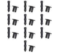 Nuovo Auto Paraurti per 6mm Foro Nero Plastica Rivetti Viti per 10Pcs