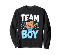 Nuovo Baby Boy Team Boy Designs Gender Reveal Felpa