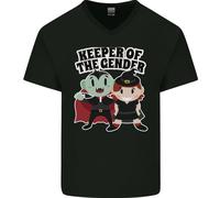 Nuovo Baby Gender Strega O Vampiro Gravidanza Maglietta Cotone A V