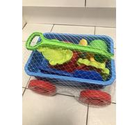 Nuovo Bambini 7 PC Giardino Playset Secchio Spiaggia Estate Pala Con Carrello