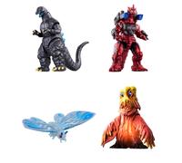 NUOVO Bandai GodziBurst Imagination Set Godzilla 4 tipi Figura Giappone