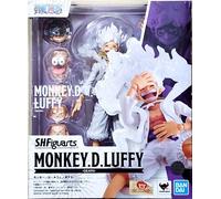 NUOVO Bandai S.H. Figuarts Monkey D. Luffy Gear 5 One Piece Action Figure Gia...