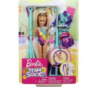 Nuovo Barbie Squadra Stacie Bambola E Ginnastica Giocattolo Con Rotante BAR