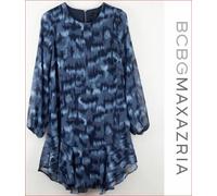Nuovo BCBGMAXAZRIA Vestito Donna Camicetta TKN6243109-411 032019 BLU XS Msrp