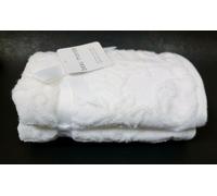 Nuovo BEAU MONDE Bianco Neve Vortice Jacquard Cotone Bagno, 2 Asciugamano, O 2