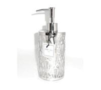 Nuovo Bella Lux Vetro Taglio Fuori Cromo Lucido Argento Cornice Metallo Sapone