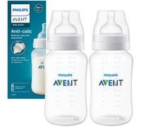 NUOVO biberon Philips Avent SCY10601 330 ml set di 2 anti coliche senza BPA