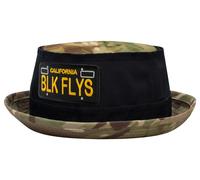 Nuovo Black Flys Cali Piastra Toppa Secchio Cappello Nero/Mimetico S/M L/XL