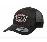 Nuovo Black Flys PHANTOM CURVED Trucker Hat Nero Edizione Limitata